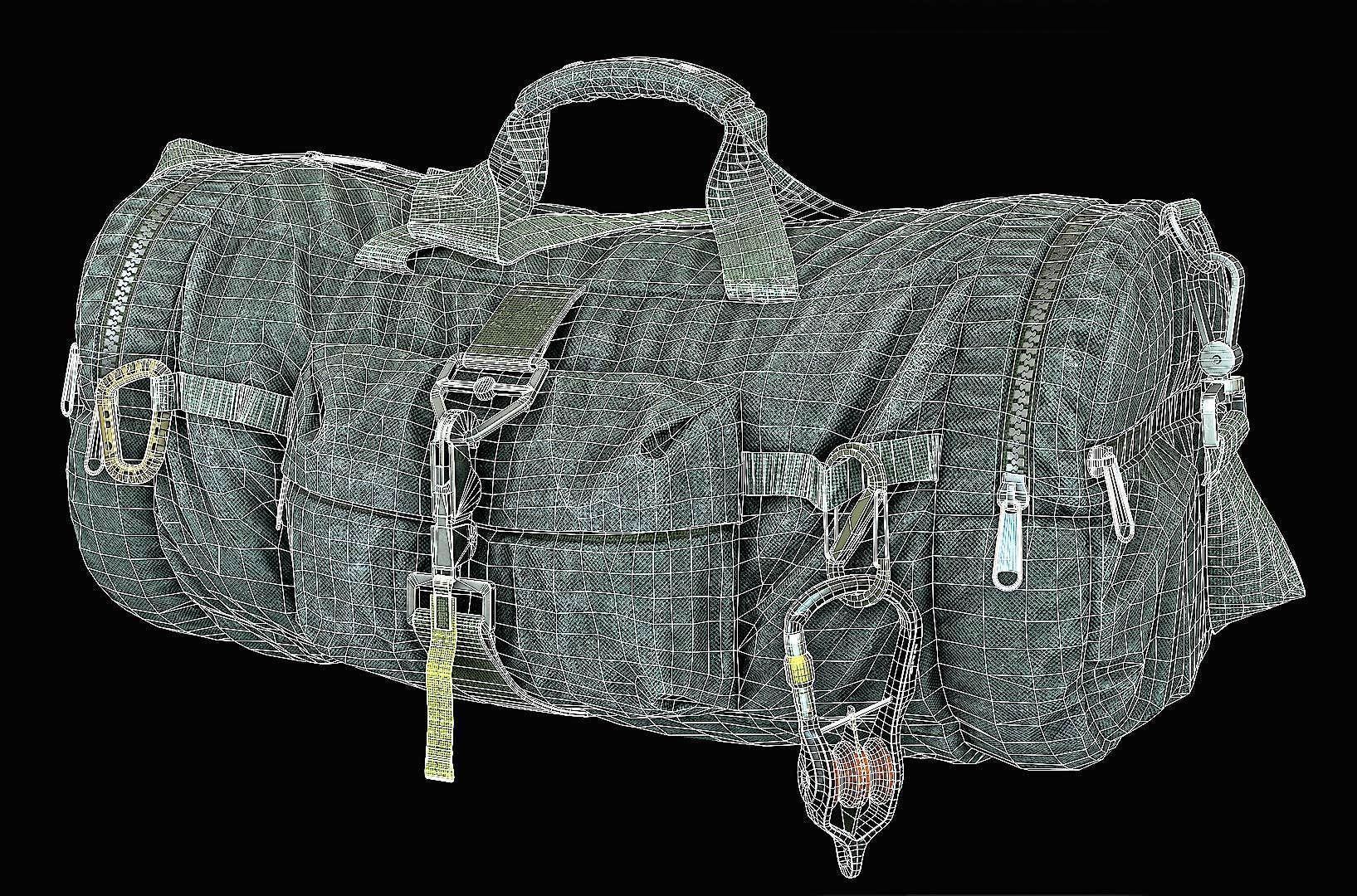 Game-ready Sport Bag 2 Low-poly 3D model_12