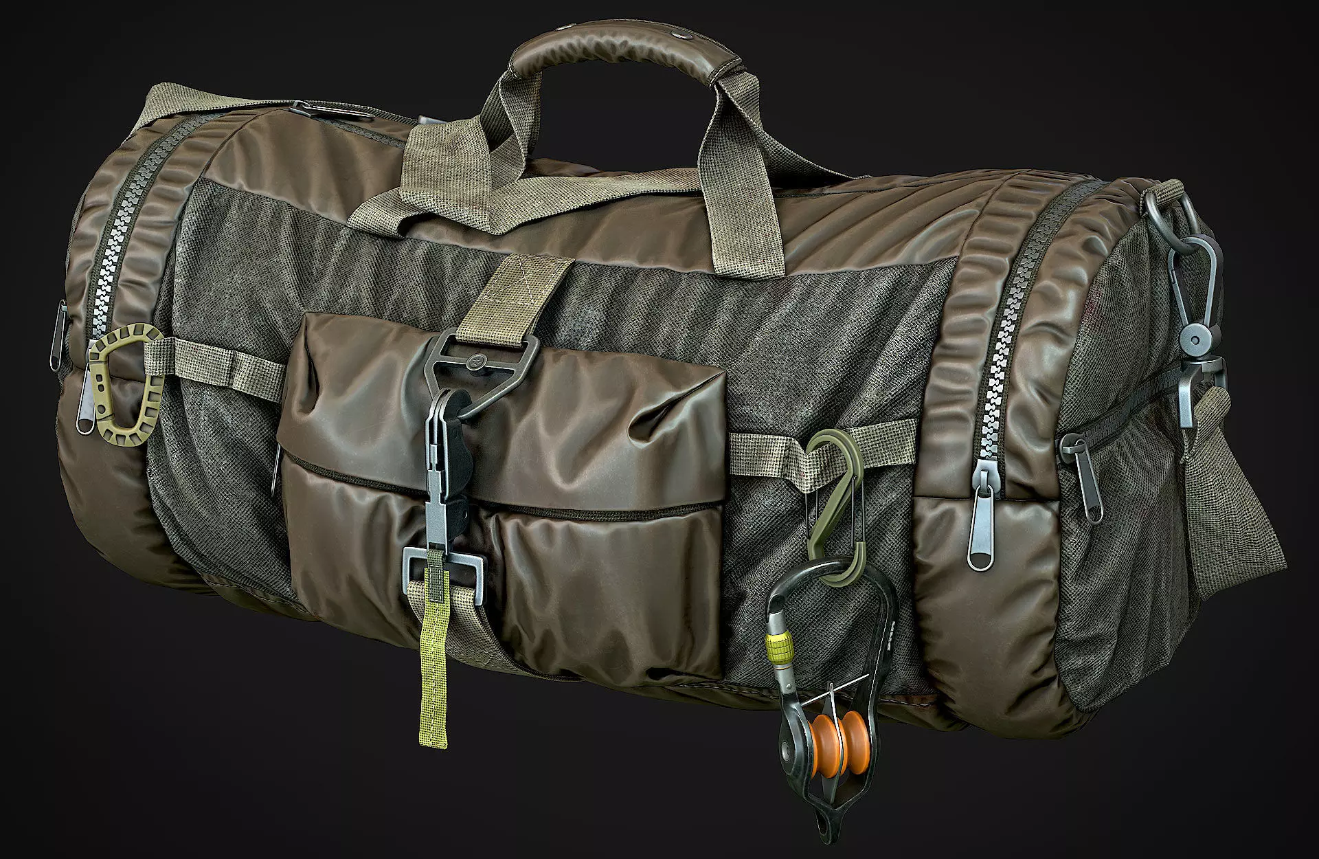 Game-ready Sport Bag 2 Low-poly 3D model_0