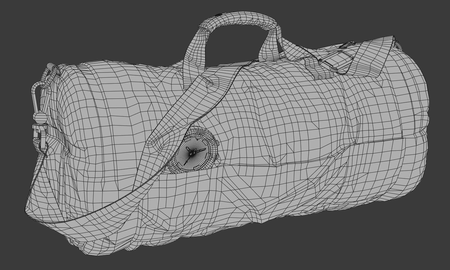 Game-ready Sport Bag 2 Low-poly 3D model_16