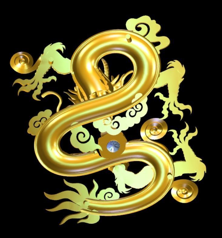 Dragon china v3 3D print model_2