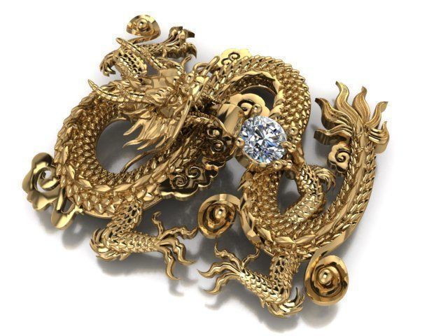 Dragon china v3 3D print model_3