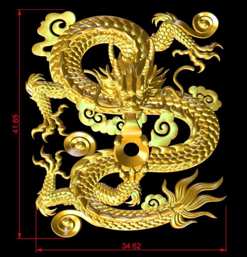 Dragon china v3 3D print model_1