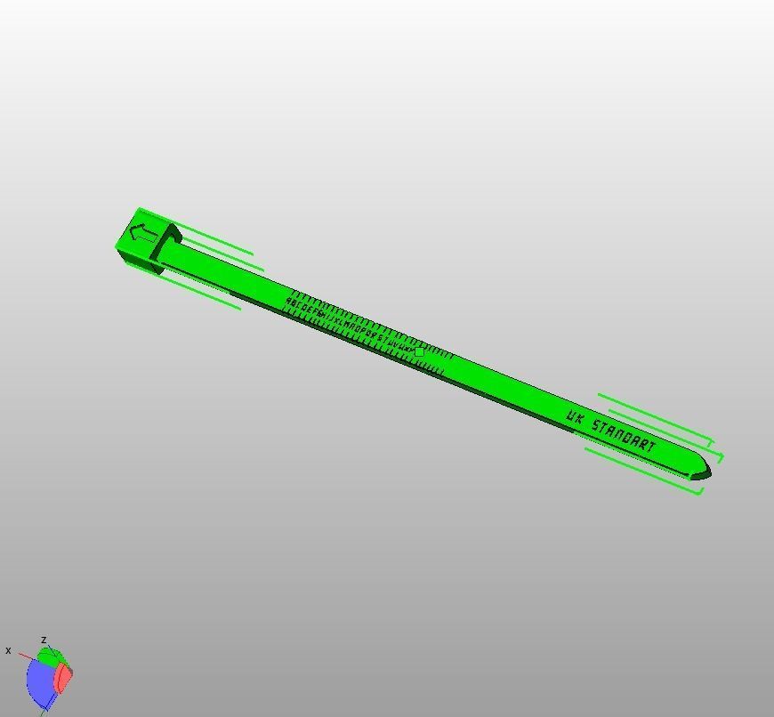 UK Finger Ring Sizer 3D print model_34