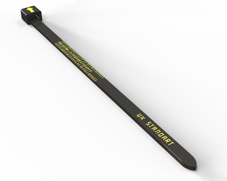 UK Finger Ring Sizer 3D print model_6