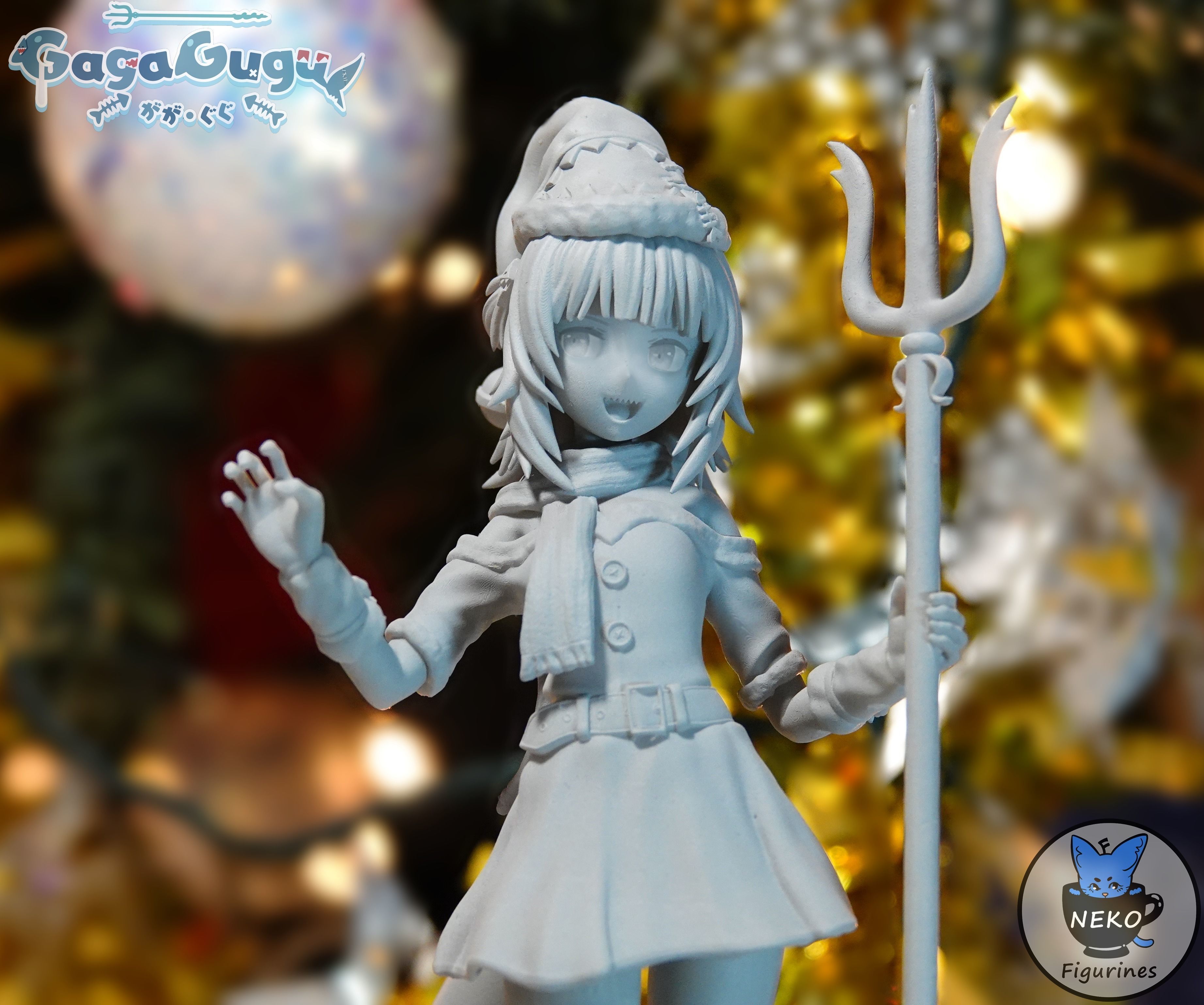 Gawr Gura - Hololive Vtuber Anime Figurine STL For 3D Printing 3D print model_2