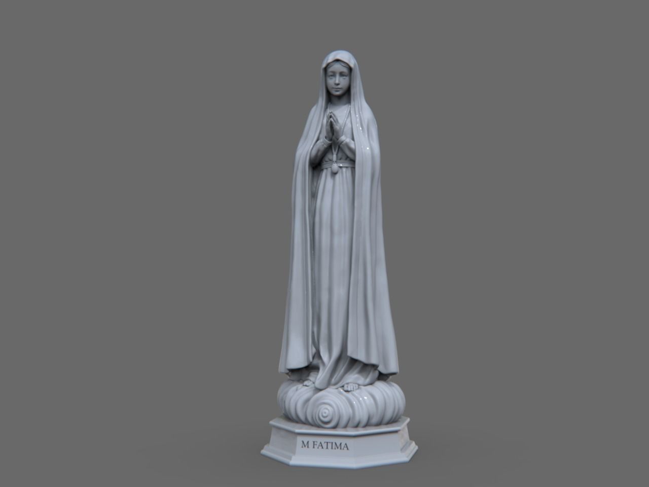 Our Lady of Fatima 3D print model_2