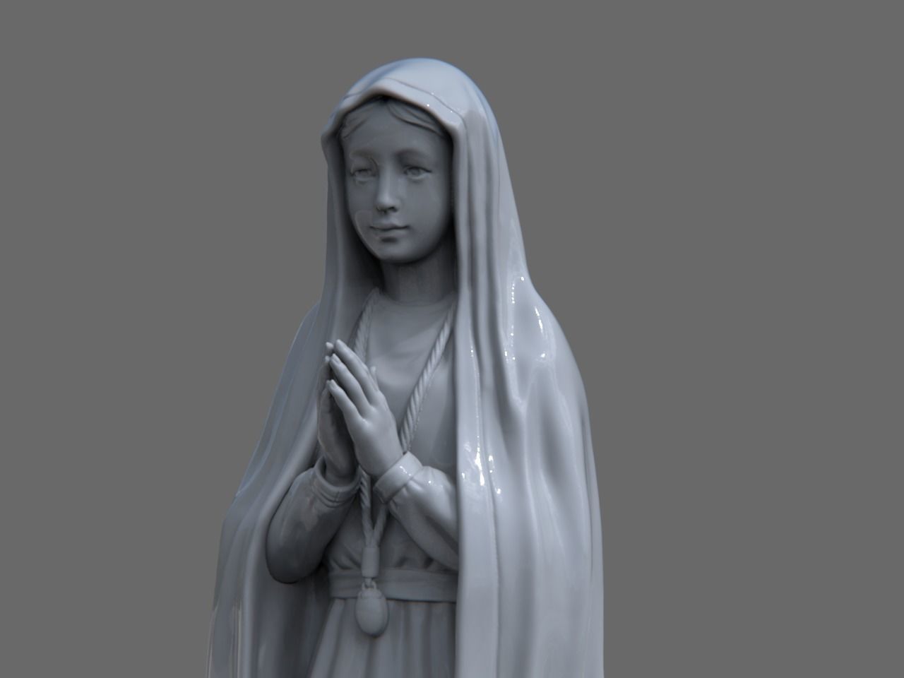 Our Lady of Fatima 3D print model_6