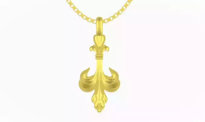 Fleur De Liss floral Pendant Design
