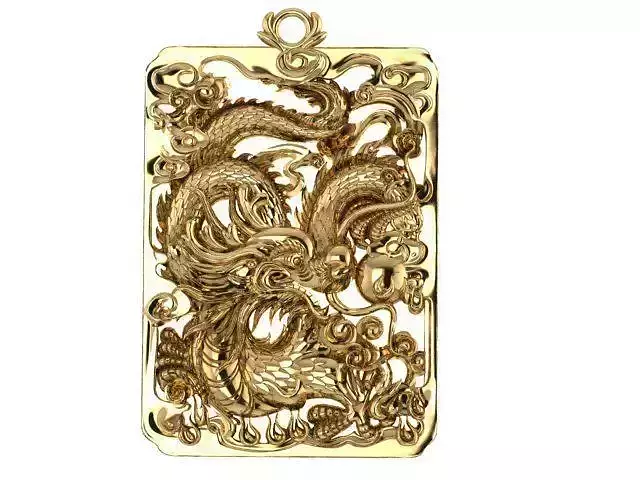Pendant dragon china 3D print model