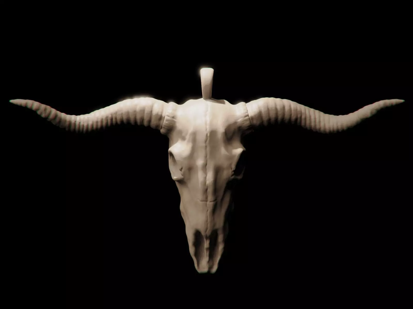 Ram Skull Pendant 3D print model_0