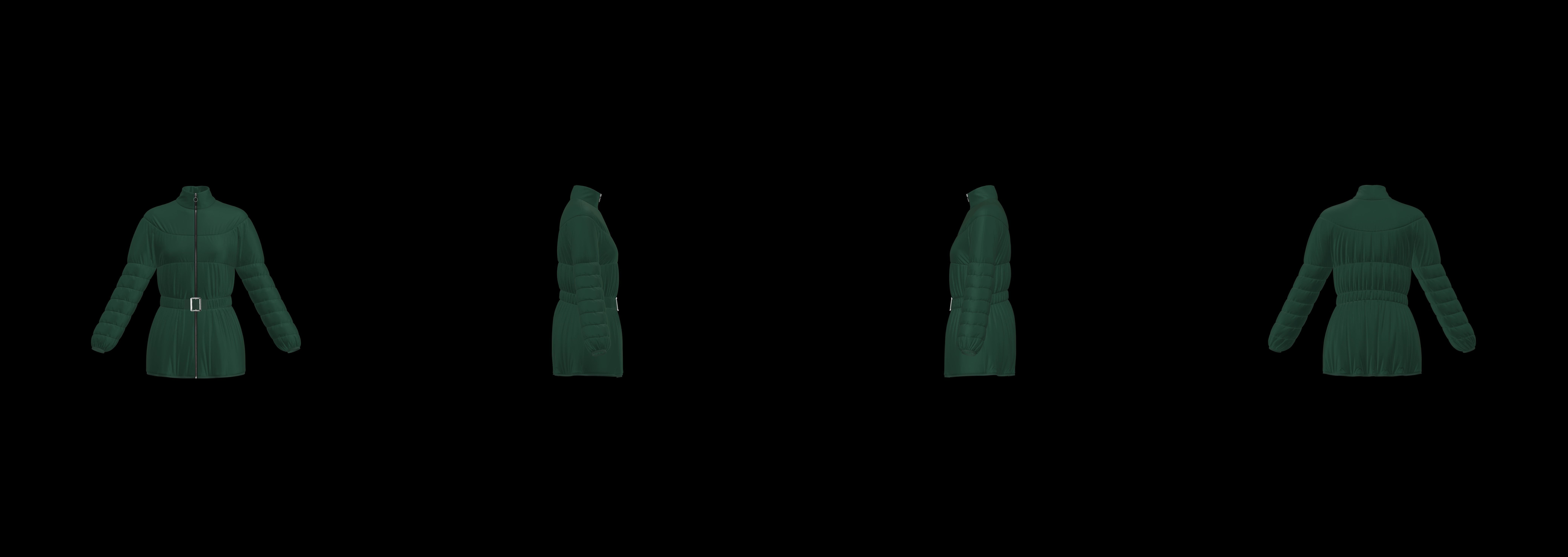  puffer jacket Woman Texture_2