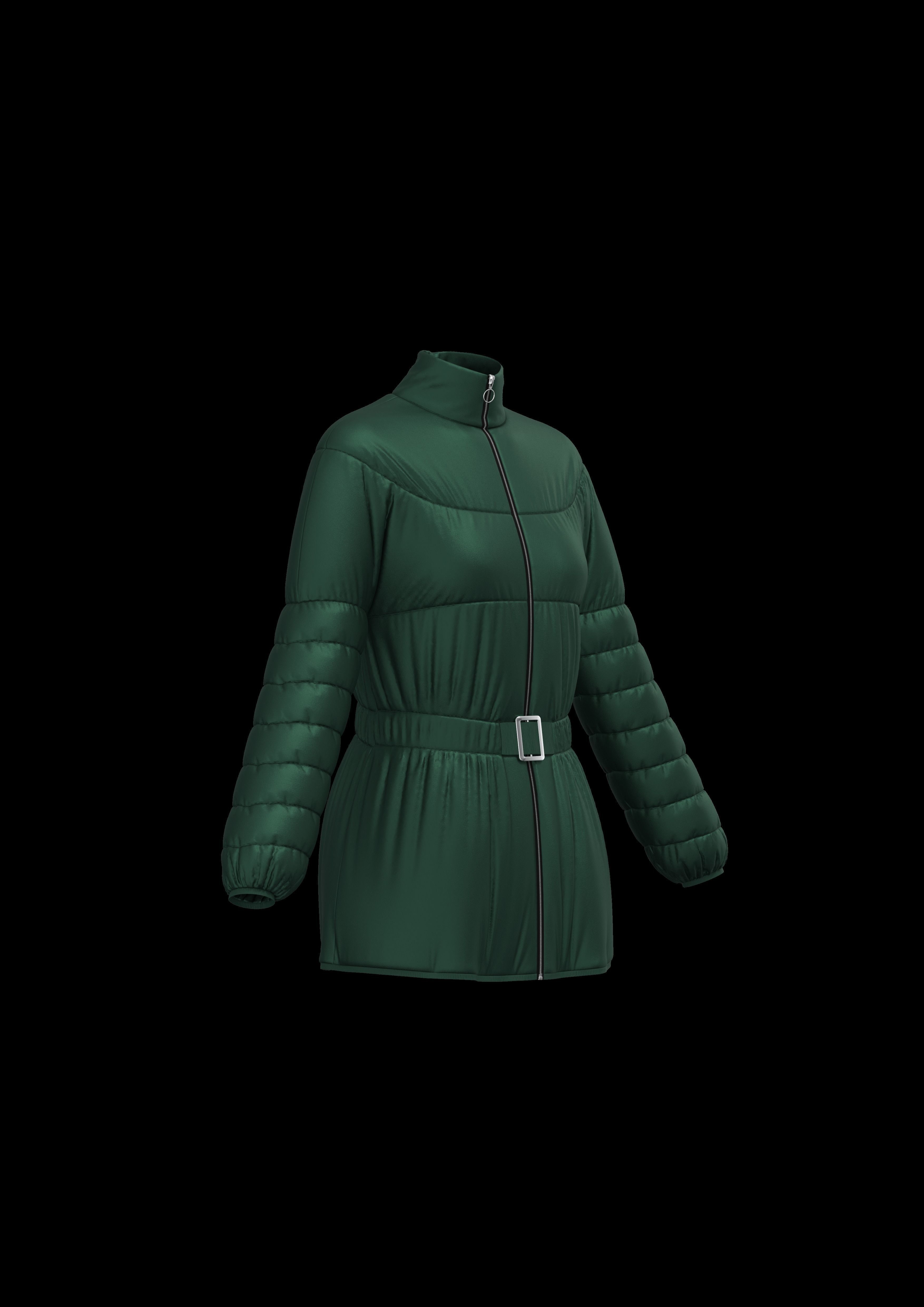  puffer jacket Woman Texture_4