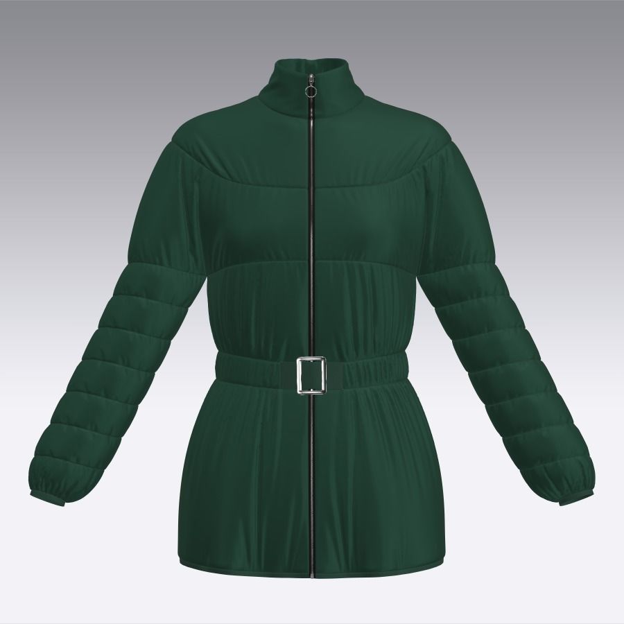  puffer jacket Woman Texture_3