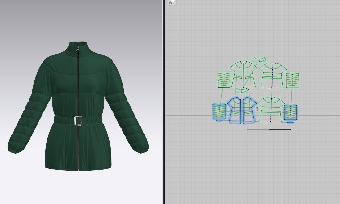  puffer jacket Woman Texture_1