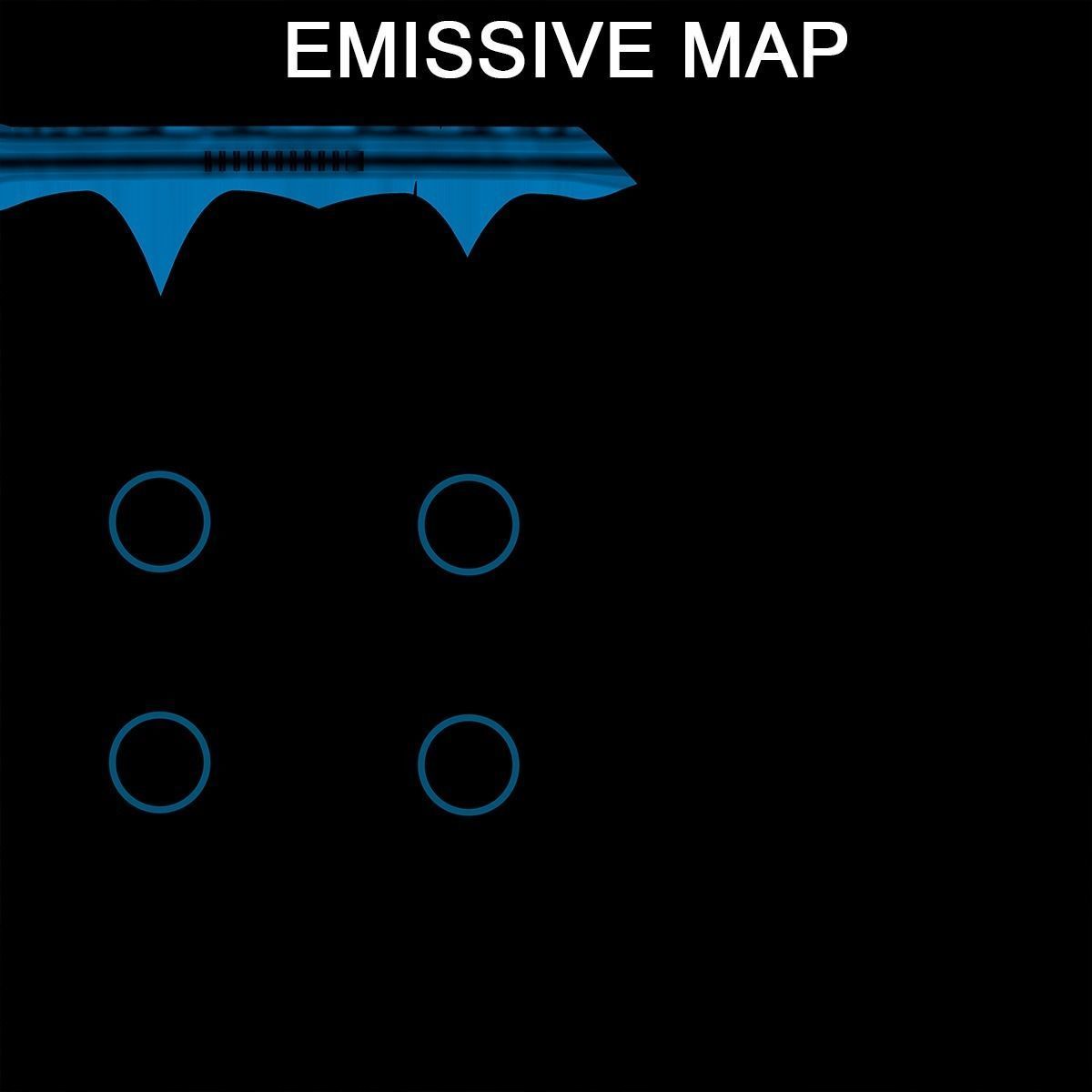 Sci Fi Hoverboard 3 All PBR Unity UE Textures Included Low-poly 3D model_24