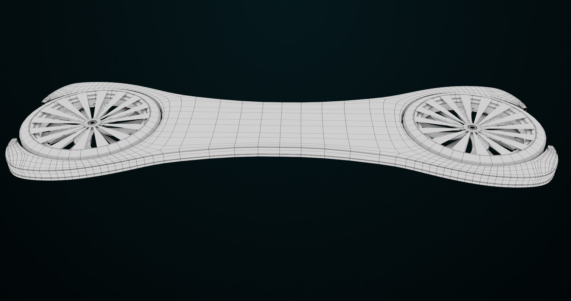 Sci Fi Hoverboard 3 All PBR Unity UE Textures Included Low-poly 3D model_21