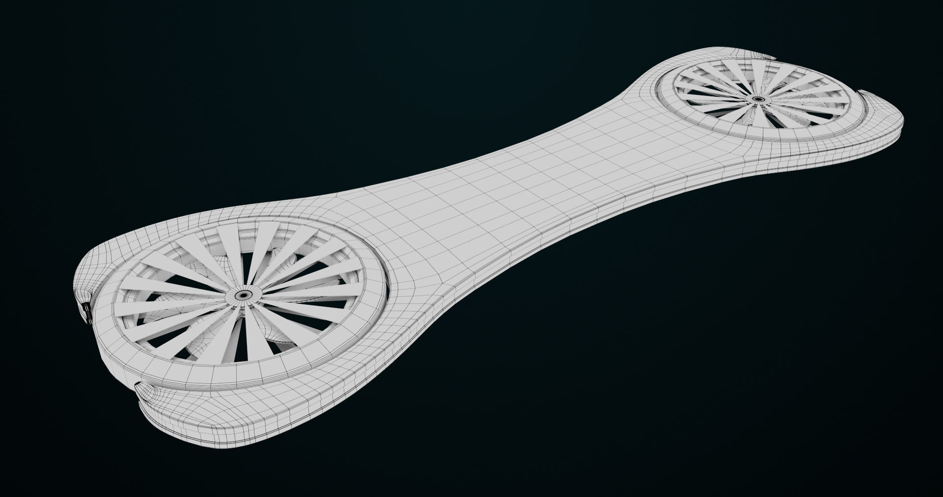 Sci Fi Hoverboard 3 All PBR Unity UE Textures Included Low-poly 3D model_15