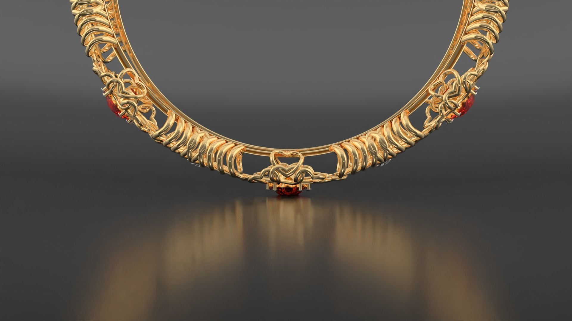 Trendy bangle 3D print model_6