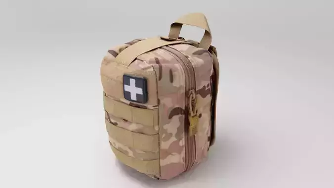 Military medical first aid kit 3D model