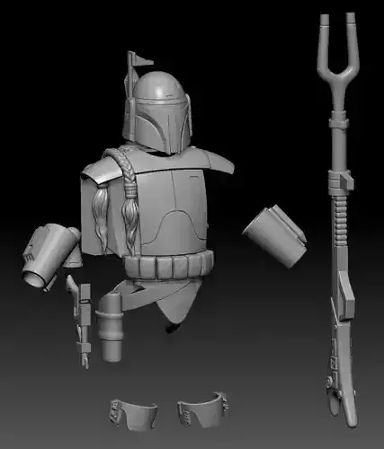Boba Fett Holiday Special One12 Scale Armor STL Files