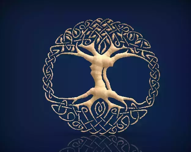 Carved panel painting STL