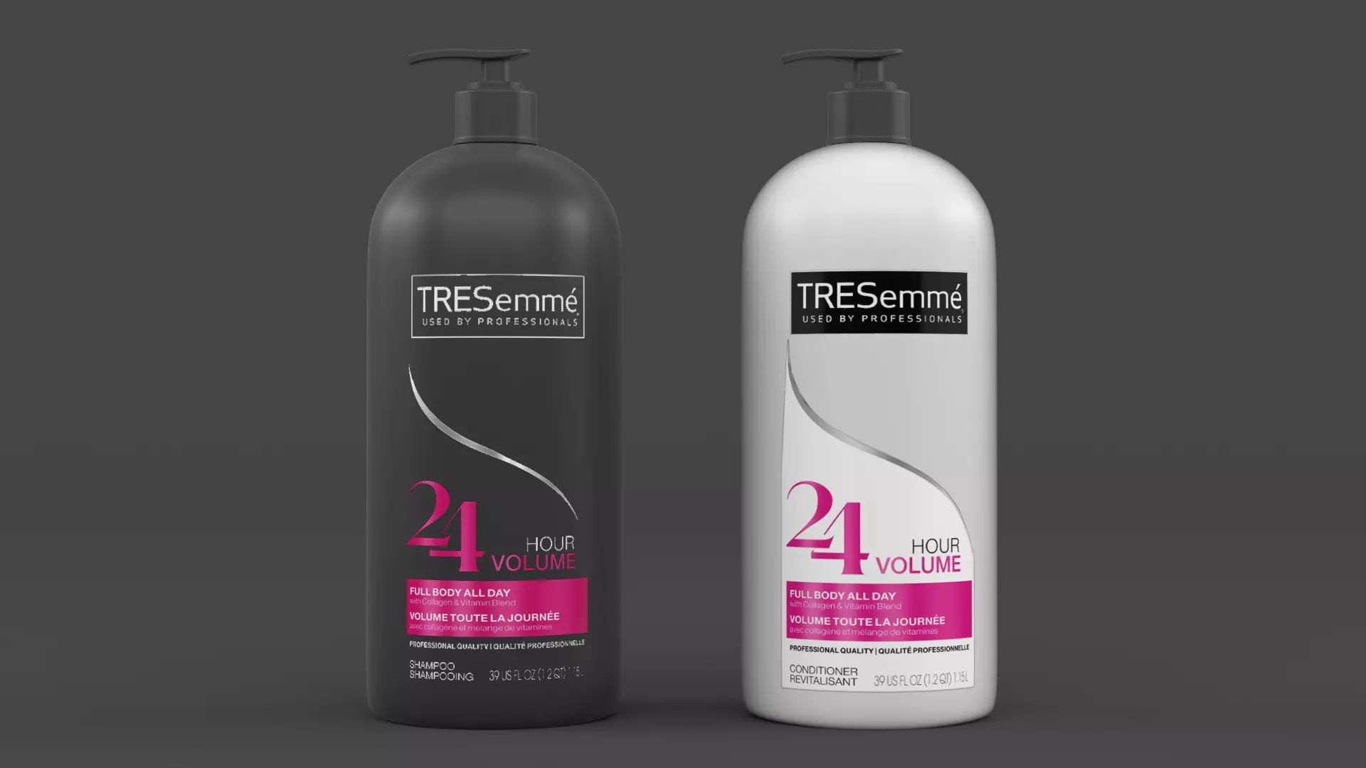 TRESemme Shampoo and Conditioner 3D model_0