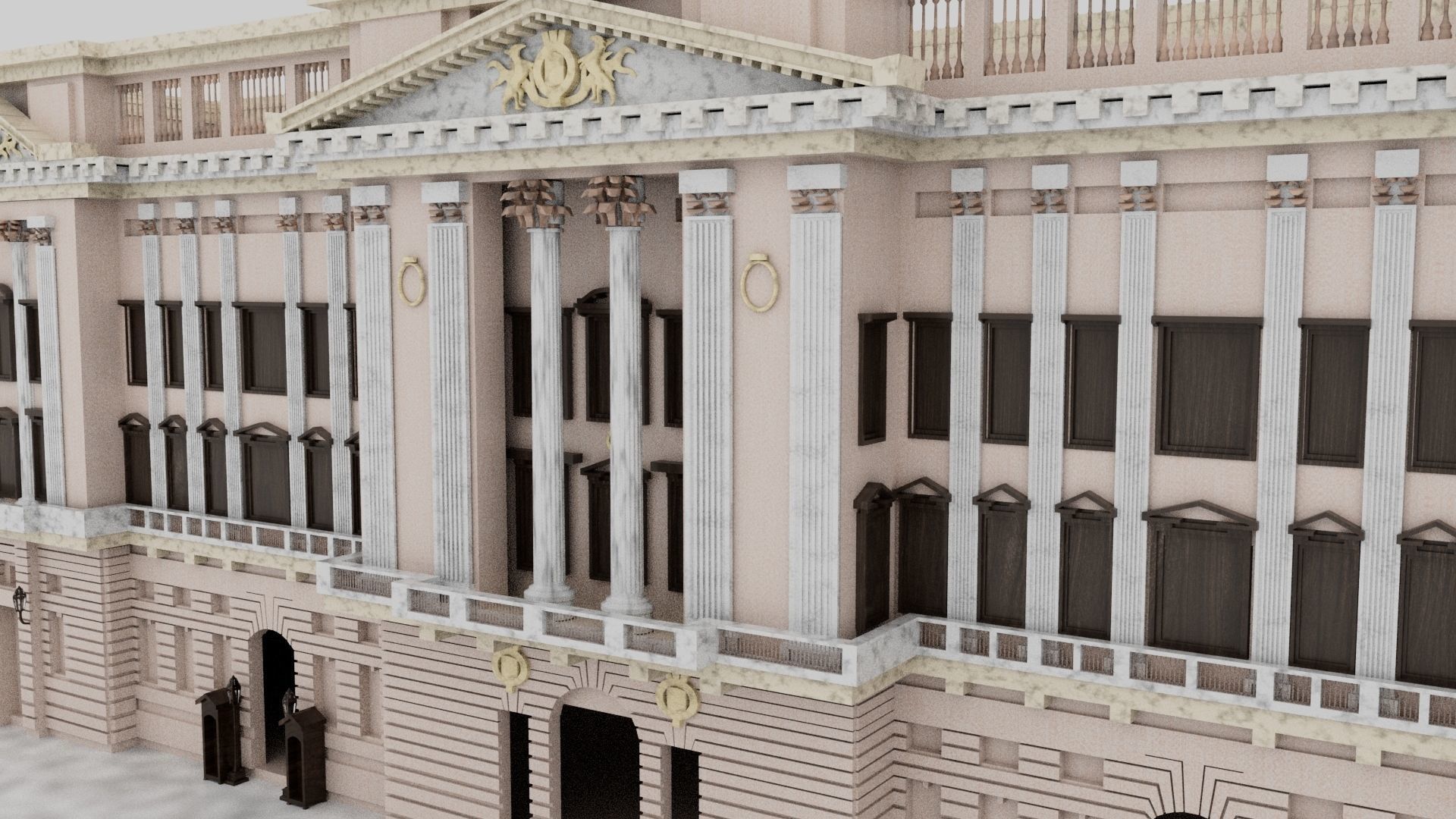 Buckingham Palace 3D model_5