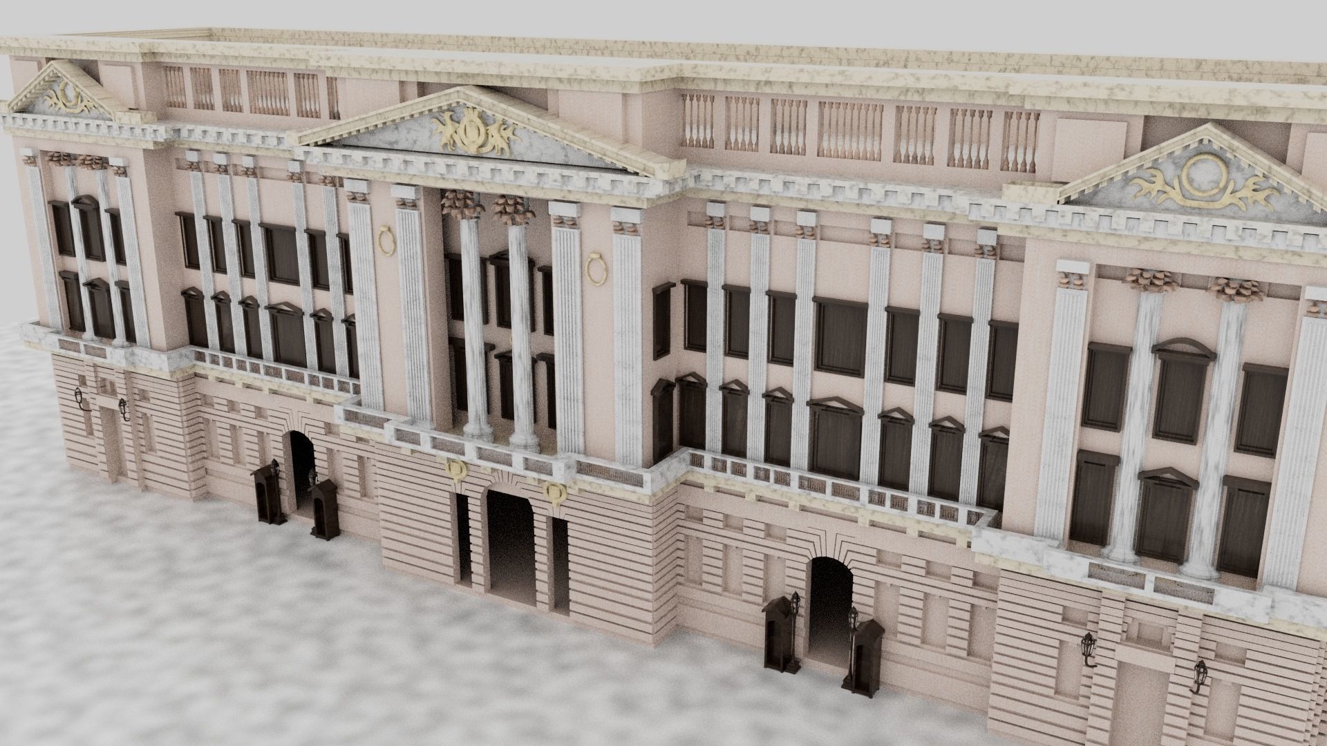 Buckingham Palace 3D model_6
