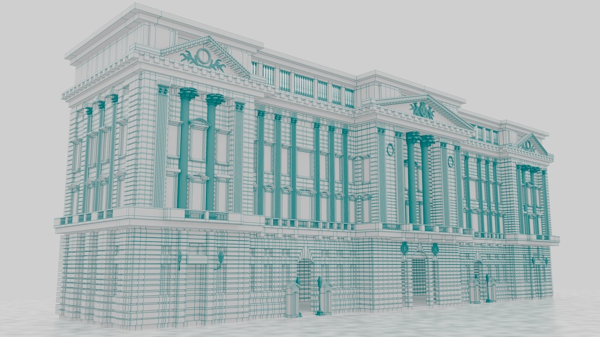Buckingham Palace 3D model_8