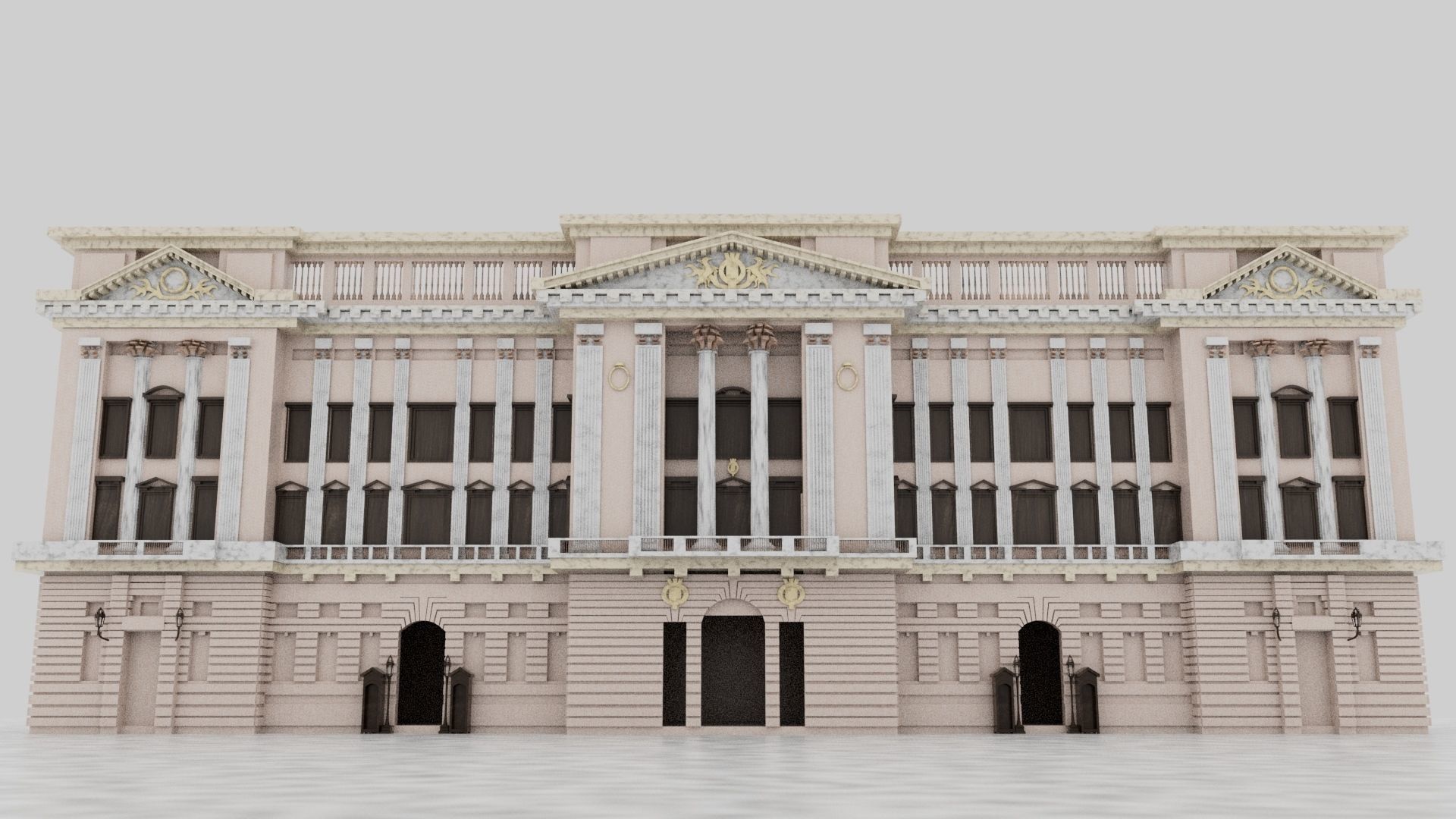 Buckingham Palace 3D model_1