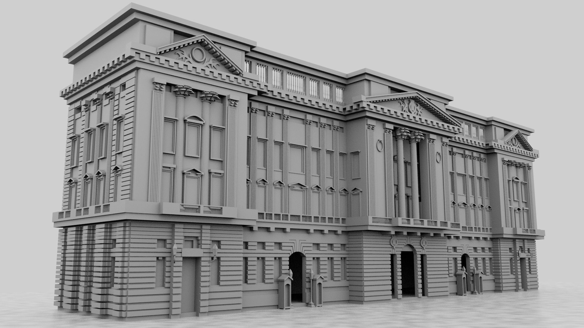 Buckingham Palace 3D model_7
