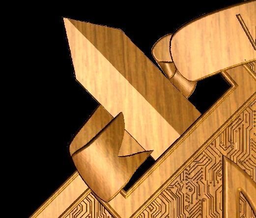 veritas vincit 3D print model_5