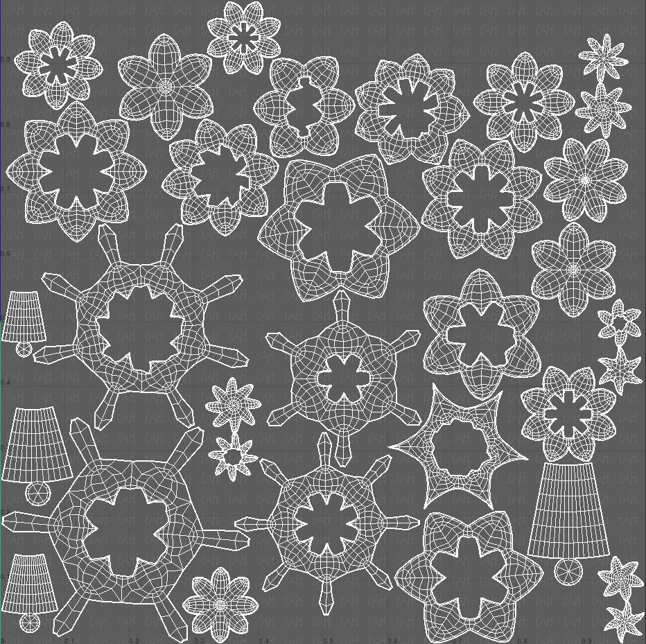 Trees Cartoon V17 Low-poly 3D model_45