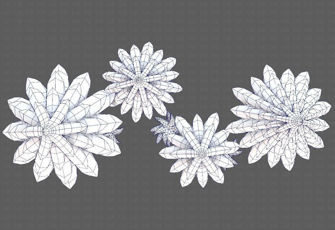 Trees Cartoon V17 Low-poly 3D model_36