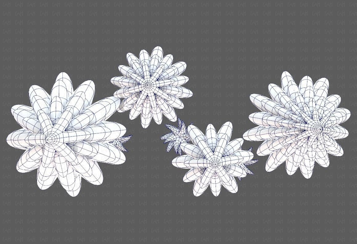 Trees Cartoon V17 Low-poly 3D model_34