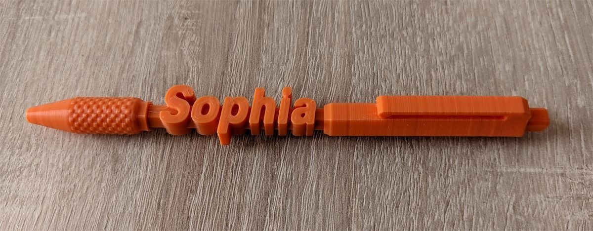 Printable Retractable Click Pen 3D print model_7