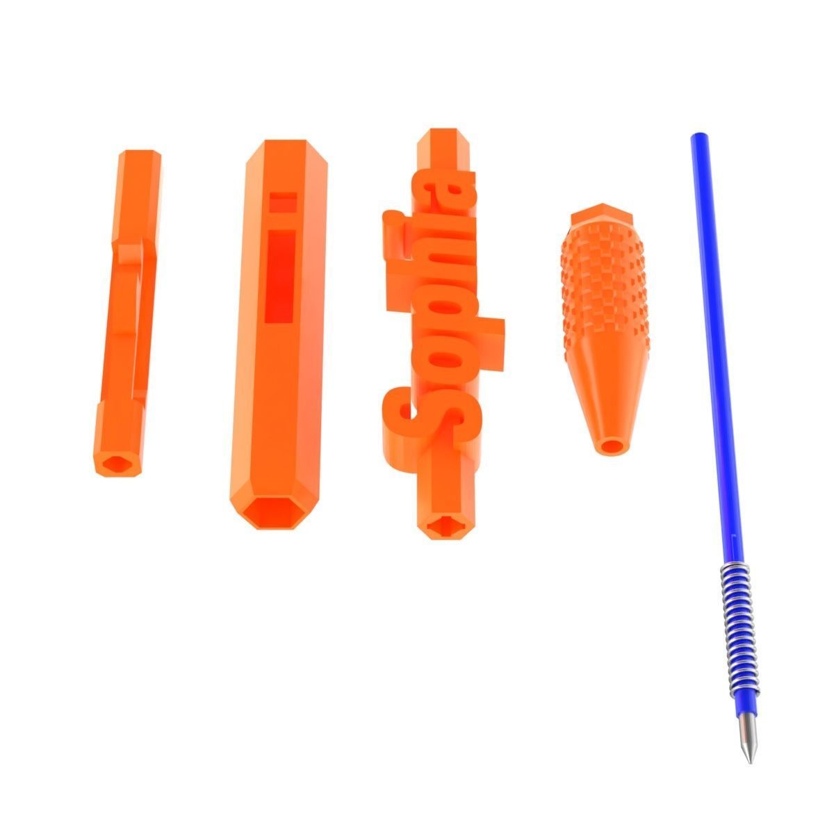 Printable Retractable Click Pen 3D print model_10