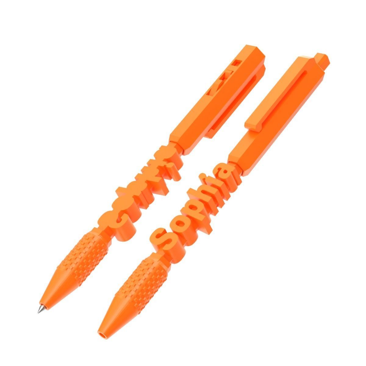 Printable Retractable Click Pen 3D print model_2