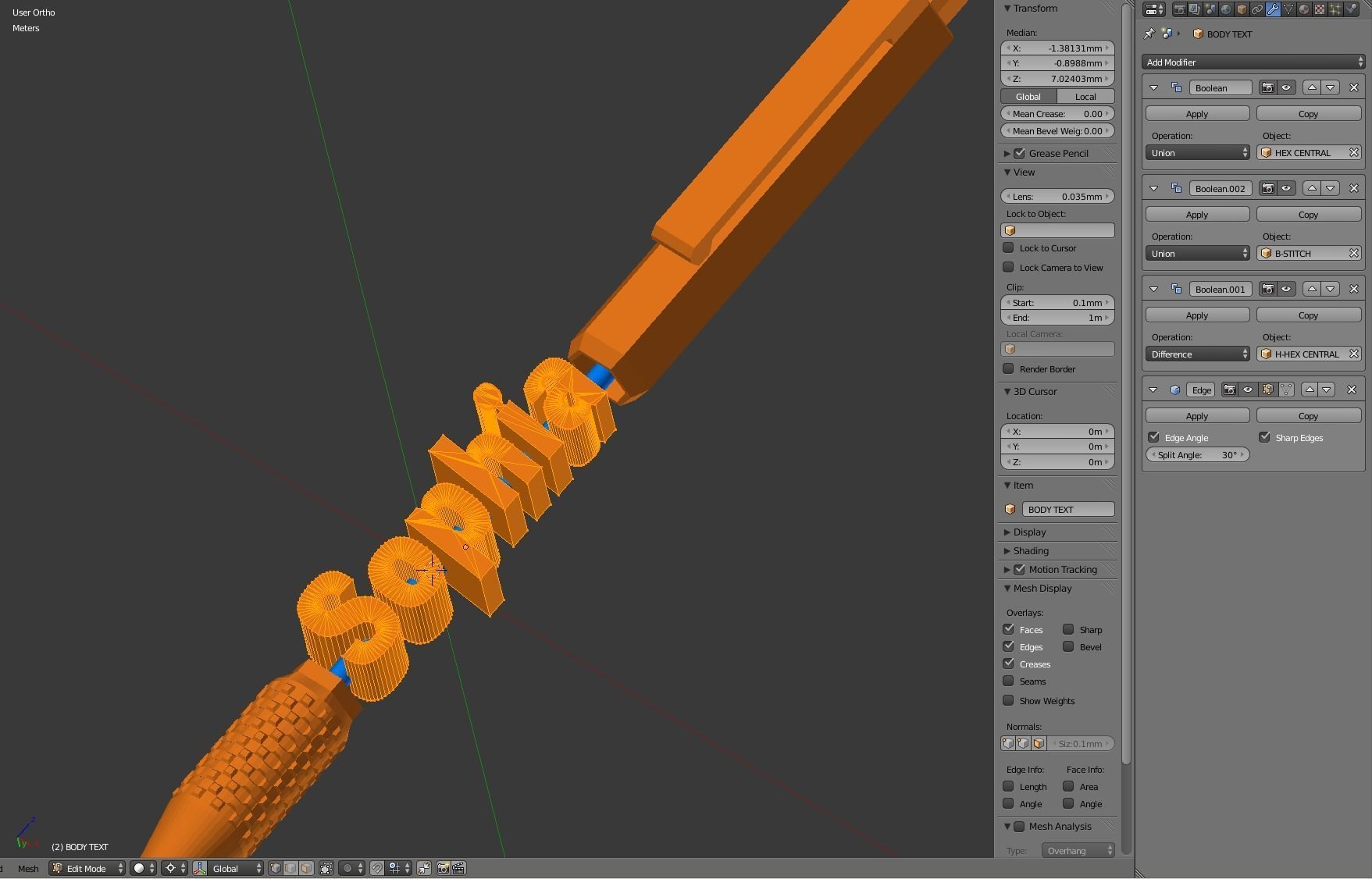 Printable Retractable Click Pen 3D print model_11