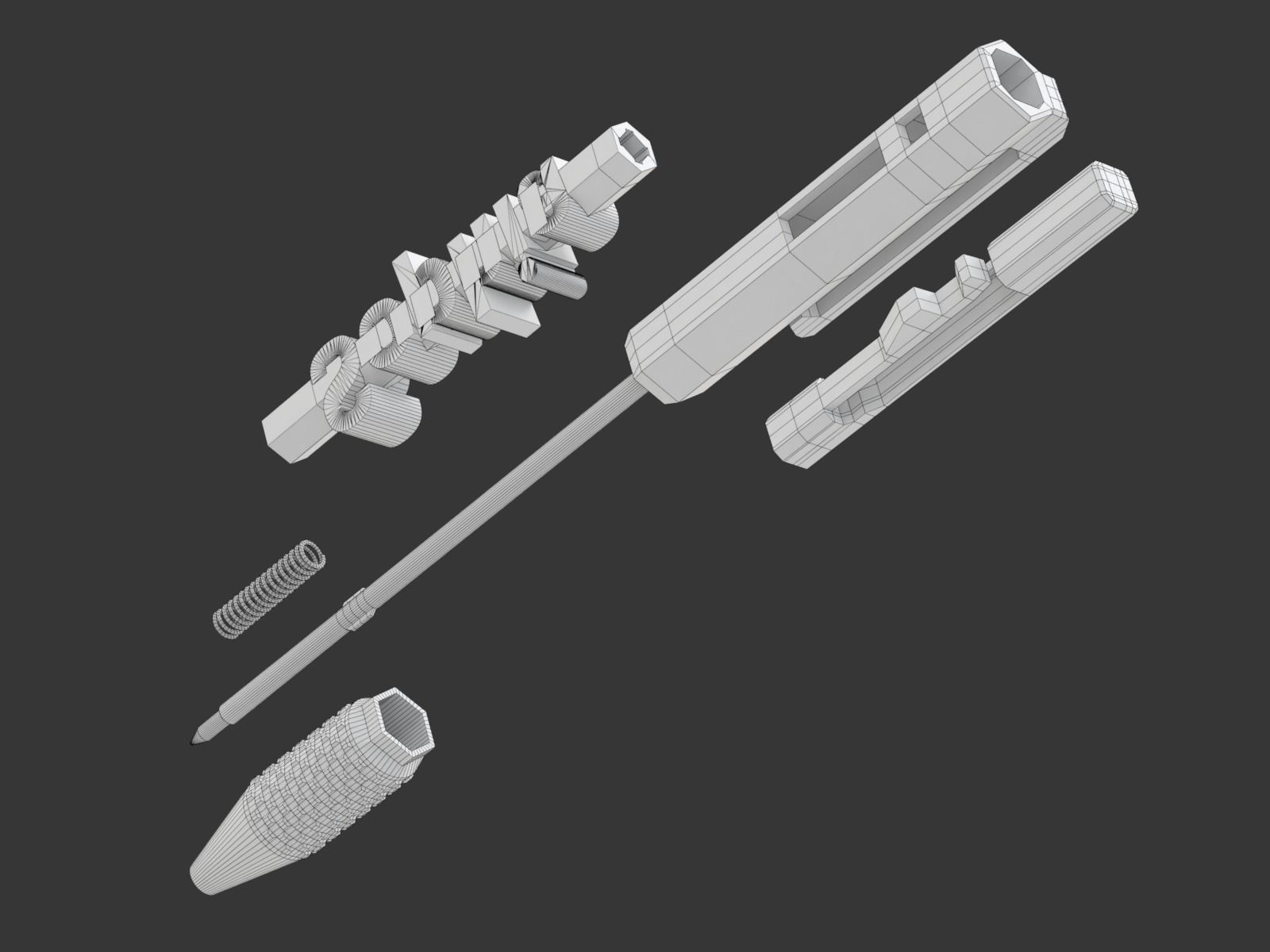 Printable Retractable Click Pen 3D print model_19