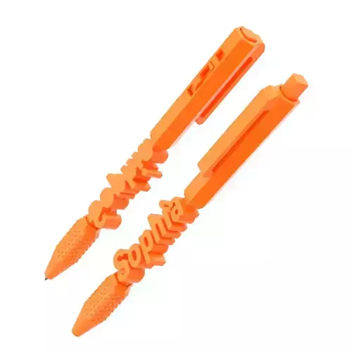 Printable Retractable Click Pen 3D print model