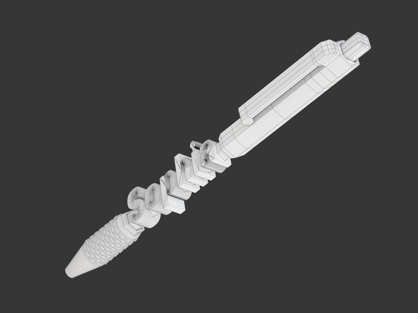 Printable Retractable Click Pen 3D print model_17