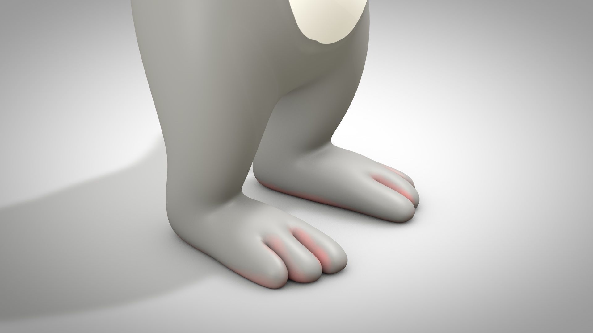 Cartoon Rabbit Low-poly 3D model_8