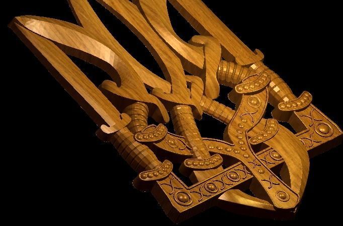 Ukrainian Coat-In-Arms 3D print model_1