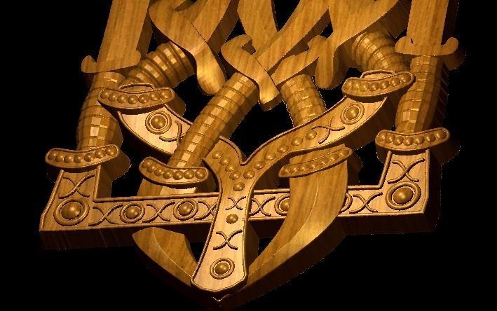 Ukrainian Coat-In-Arms 3D print model_2