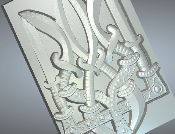Ukrainian Coat-In-Arms 3D print model_4