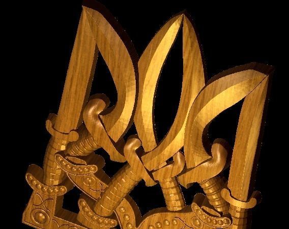Ukrainian Coat-In-Arms 3D print model_3