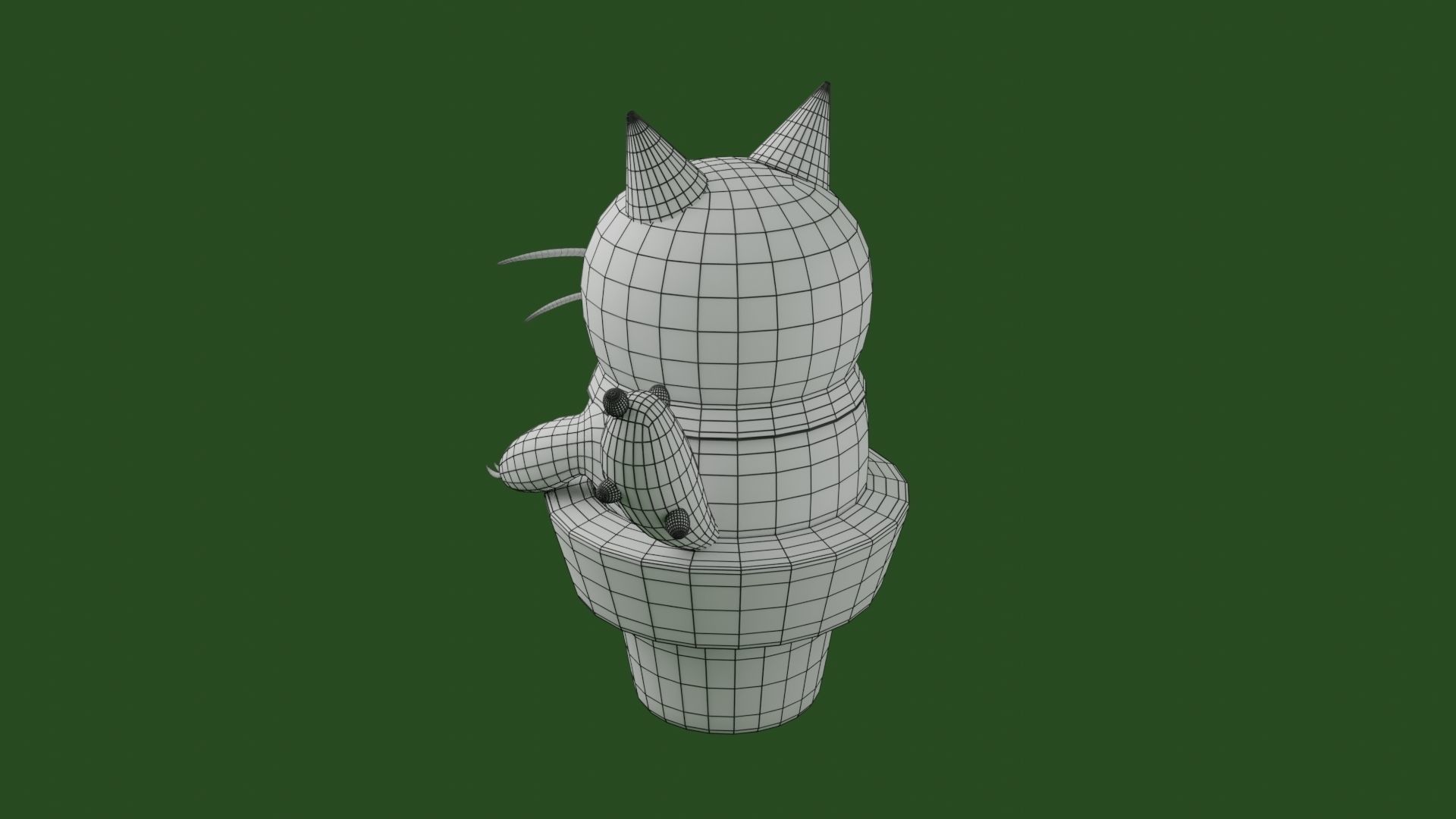 Plant Cactus Character 3D print model_6