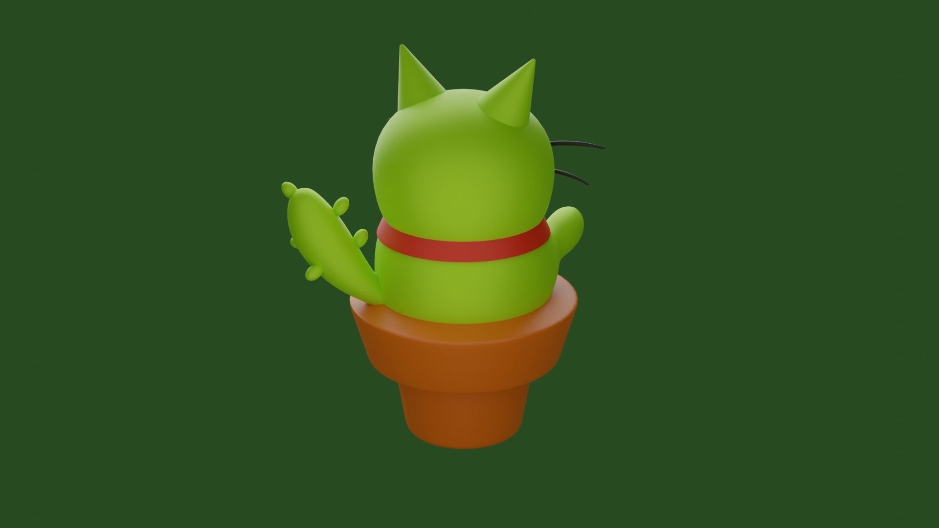 Plant Cactus Character 3D print model_3