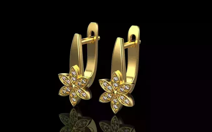 flower earring model 287
